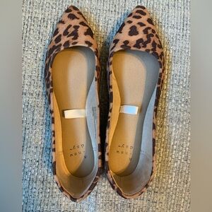 NWOT Leopard print flats, size 5.5 by A New Day